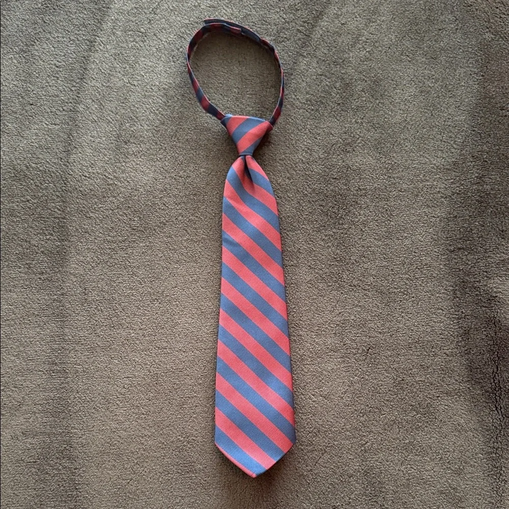 Janie and Jack Boys Red and Blue Striped Necktie